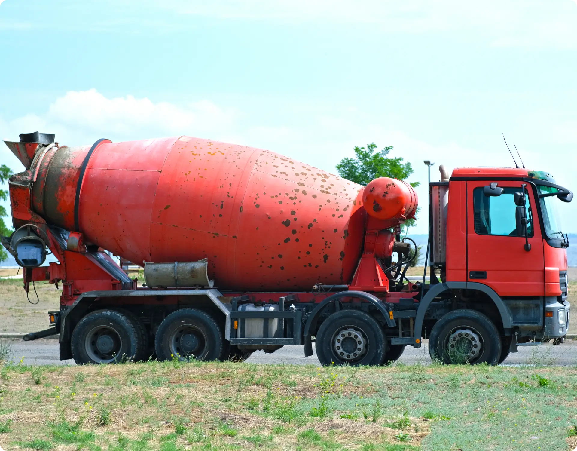 concrete mixer truck repair