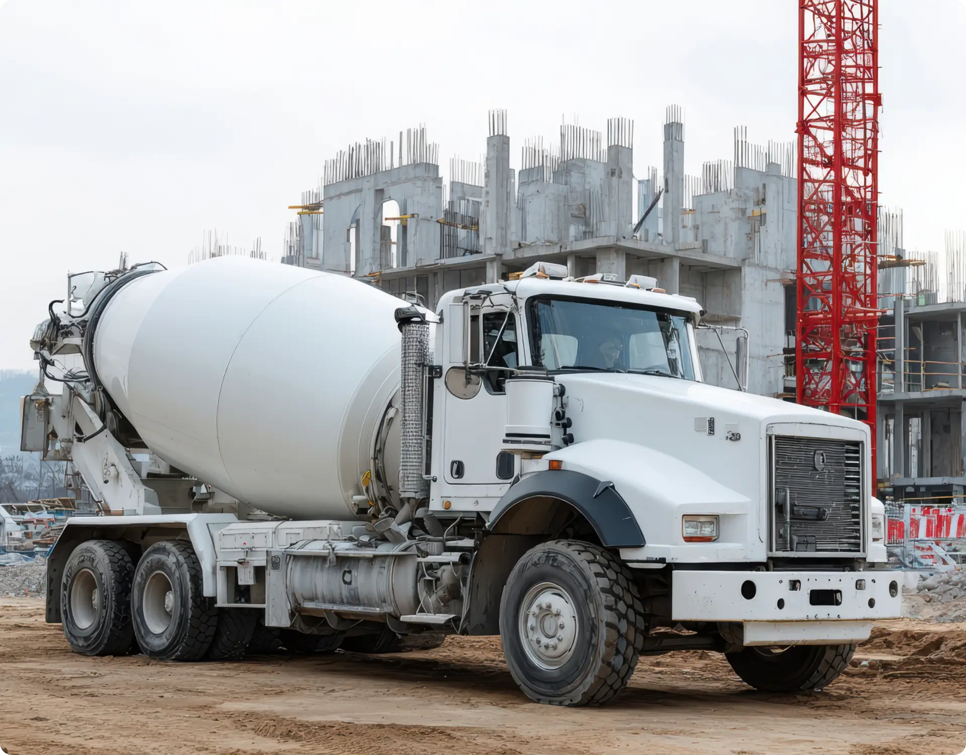 concrete mixer truck repair